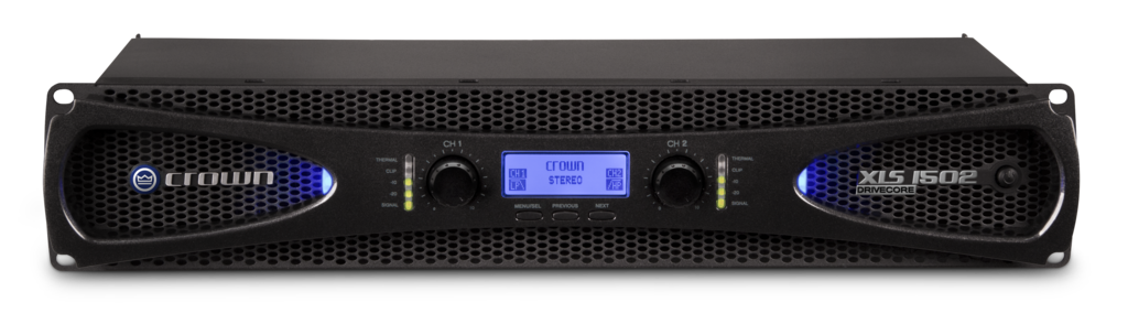 Crown XLS1502 2-kanals forsterker 2x525W @ 4Ω | DSP | XLR/RCA