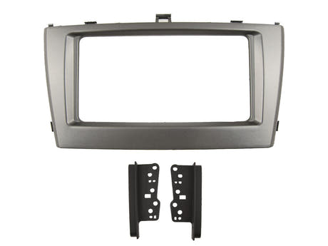 2-DIN ramme for Toyota Avensis T27 (sølv)