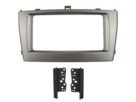 2-DIN ramme for Toyota Avensis T27 (sølv)