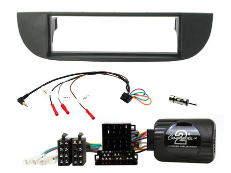 Monteringssett for Fiat 500 2007-2015 (svart)