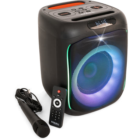 IBIZA festhøyttaler m. lys og Bluetooth