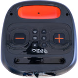 IBIZA festhøyttaler m. lys og Bluetooth