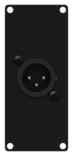 Caymon CASY122 1 plass, plate 1 x XLR hann > 3-pin
