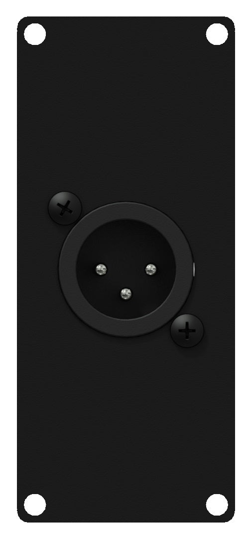 Caymon CASY122 1 plass, plate 1 x XLR hann > 3-pin