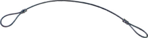 Caymon sikkerhedswire stål 4 mm 125 cm
