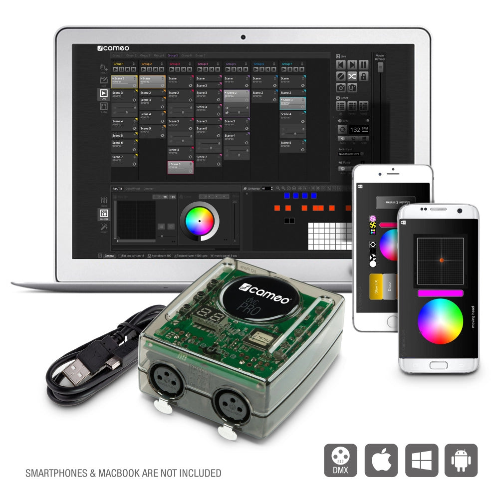 Cameo DVC PRO USB-DMX- Interface inkl. Programvare