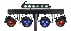 Marconi Castor Party Lyspakke (vask, strobe, UV, ball)