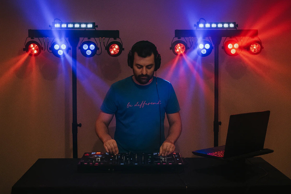 Marconi Castor Party Lyspakke (vask, strobe, UV, ball)