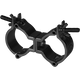 Dobbelt Swivel Clamp (svart, 50 mm, 100 kg)