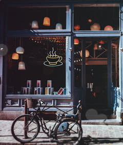 Neonskilt "Kaffekopp" (48cm)