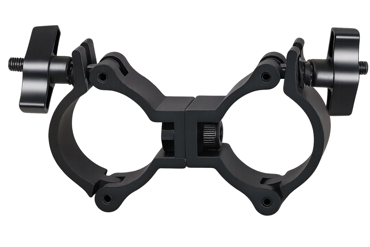 Marconi Dobbel Swivel Klemme (Sort, 50mm, 100kg)