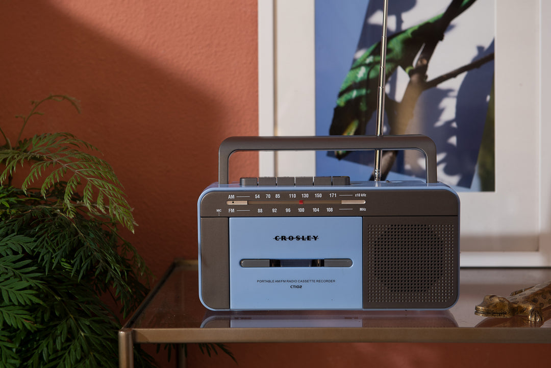 Crosley - Kassettspiller (Blå)