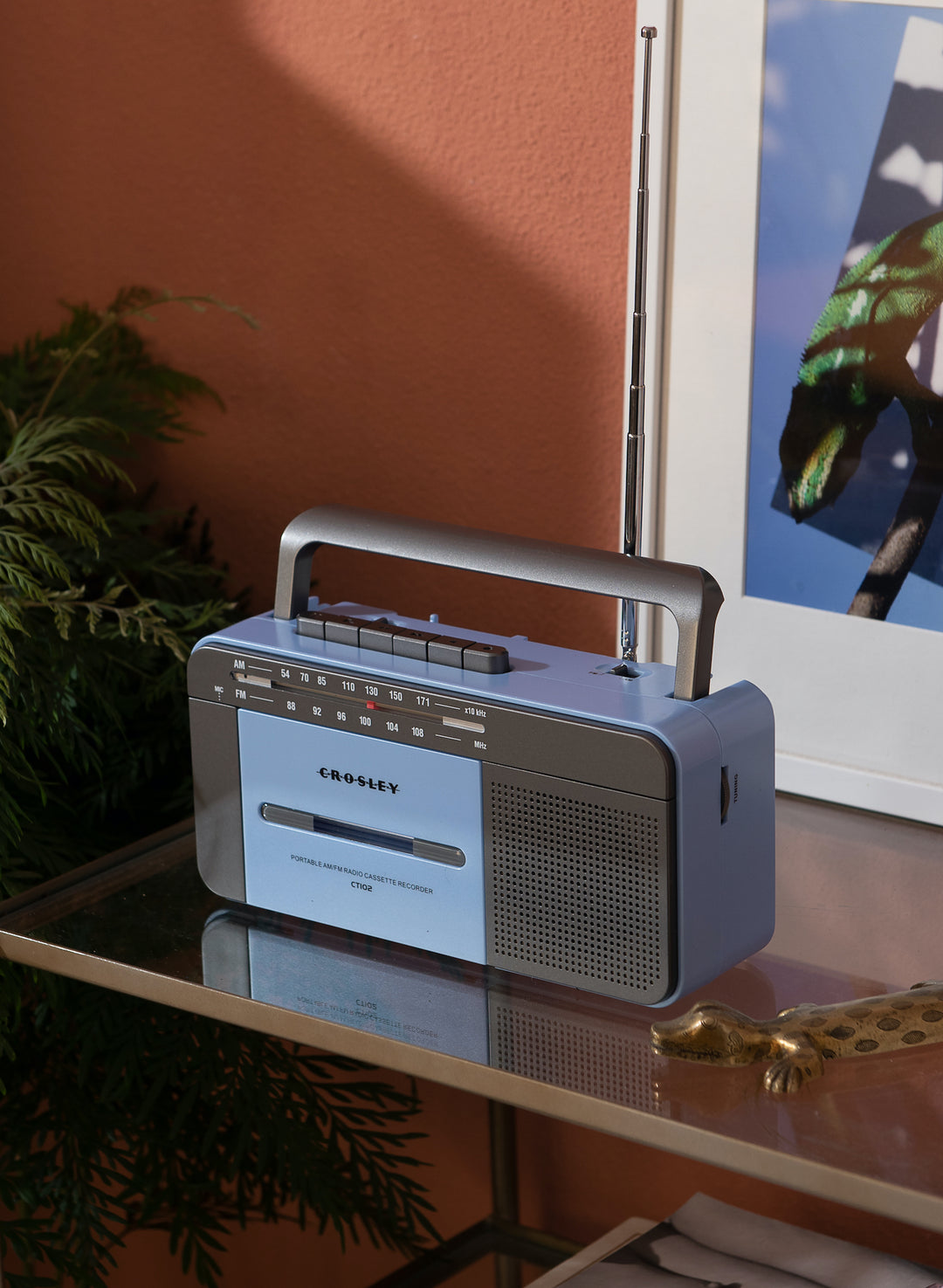 Crosley - Kassettspiller (Blå)