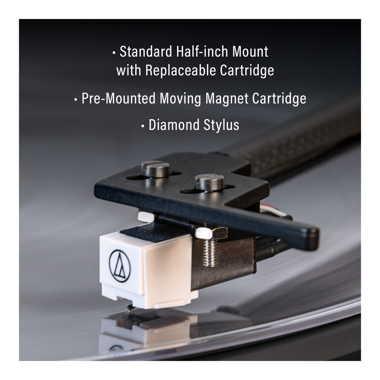 Crosley C72 platespiller med høyttalere (valnøtt)