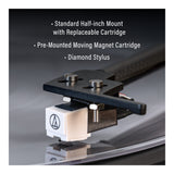 Crosley C72 platespiller med høyttalere (valnøtt)