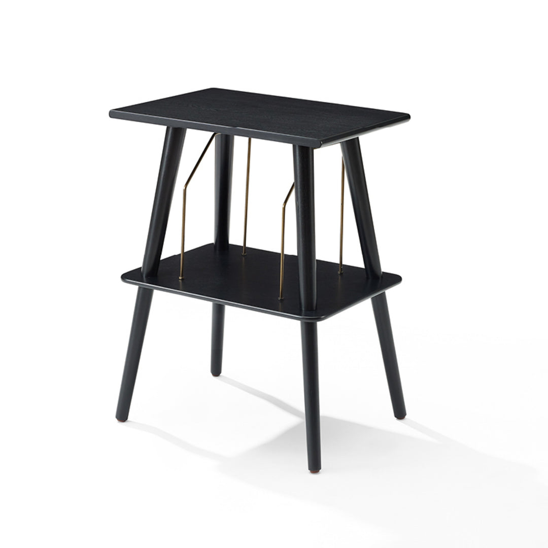 Crosley - Manchester Platespiller Møbel (Sort)