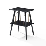 Crosley - Manchester Platespiller Møbel (Sort)