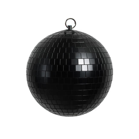 Marconi speilkule svart  (10 cm)