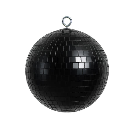 Marconi speilkule svart (20 cm)
