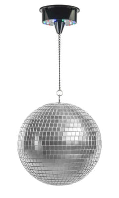 Marconi batteridrevet speilkule med LED (30 cm)
