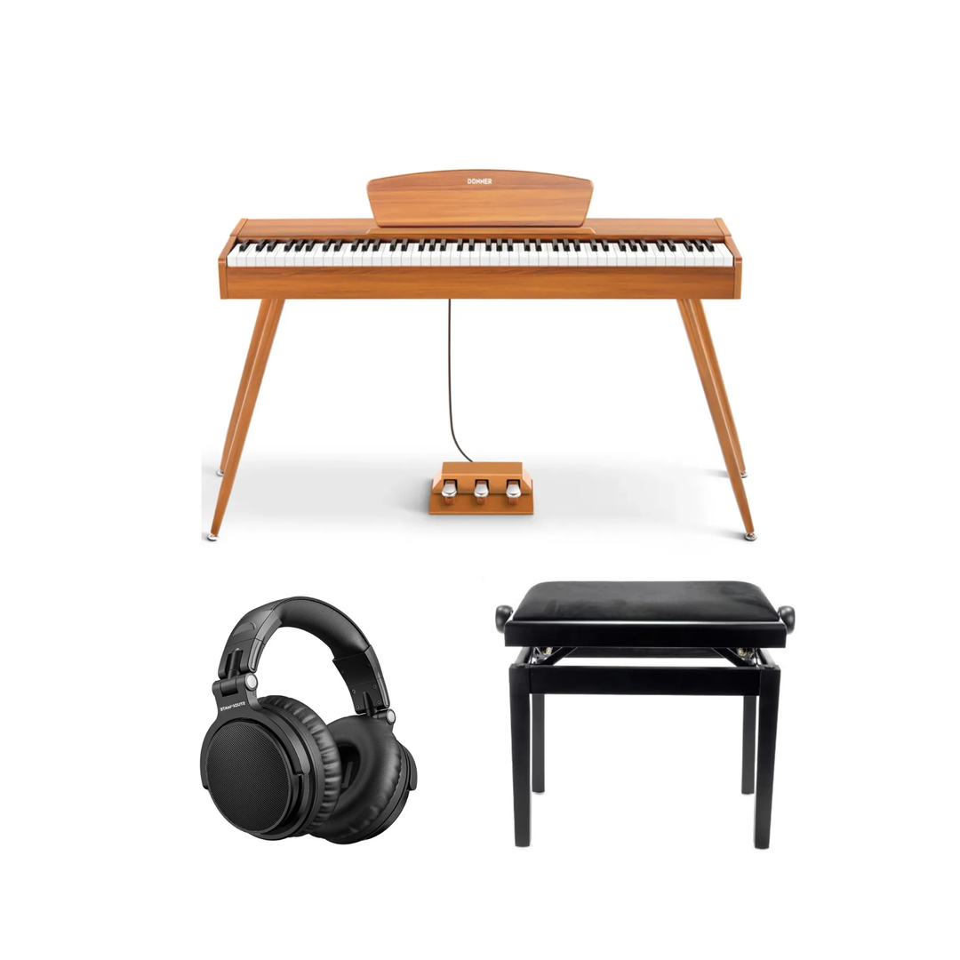 Donner DDP-80 el-piano tre Komplet Pakke