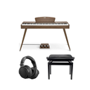 Donner DDP-80 el-piano valnøtt Komplett Pakke
