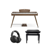 Donner DDP-80 el-piano valnøtt Komplett Pakke