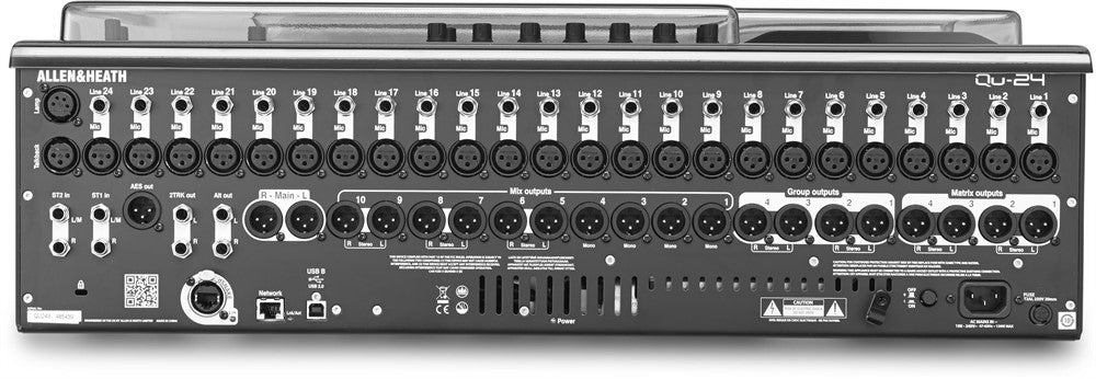 Decksaver Beskyttelses cover for Allen & Heath QU-24