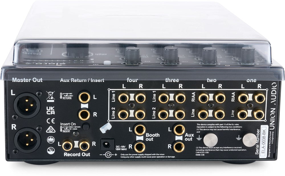 Decksaver Beskyttelses cover for Union Audio elara.4