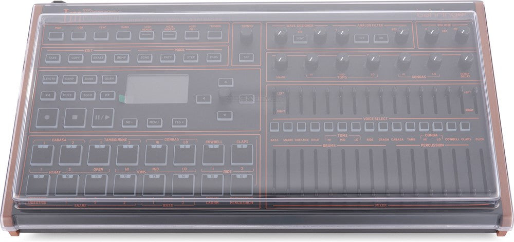 Decksaver beskyttelsesdeksel for Behringer LM Drum