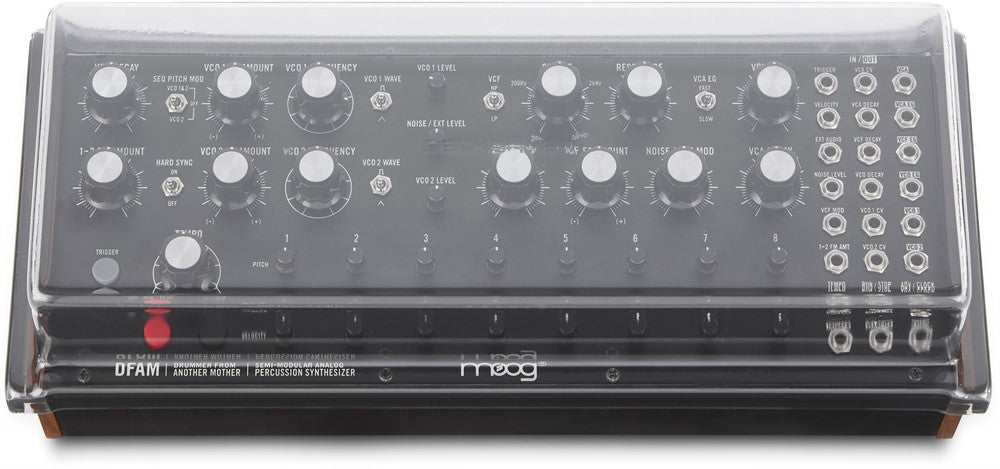 Decksaver-beskyttelses cover til Moog Mother-32/DFAM/Subharmonicon (Soft-Fit)
