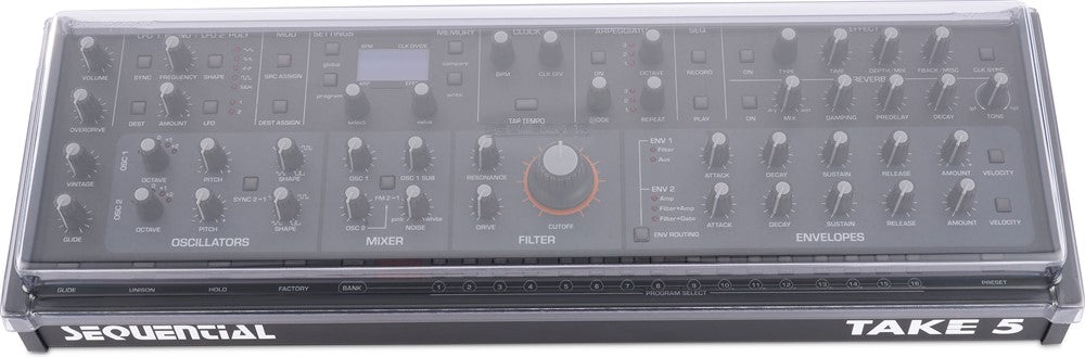 Decksaver Beskyttelsescover for Sequential Take 5 / Oberheim TEO-5 Desktop