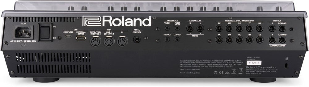 Decksaver Beskyttelses cover for Roland TR-1000