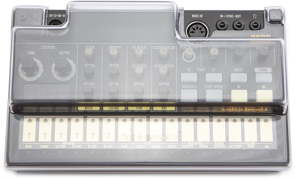 Decksaver-beskyttelses cover til Korg Volca Beats, Bass, FM, Tangenter & Sample
