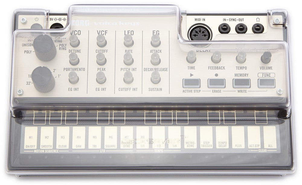 Decksaver-beskyttelses cover til Korg Volca Beats, Bass, FM, Tangenter & Sample