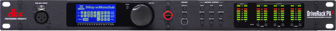 dbx DriveRack PA2-prosessor