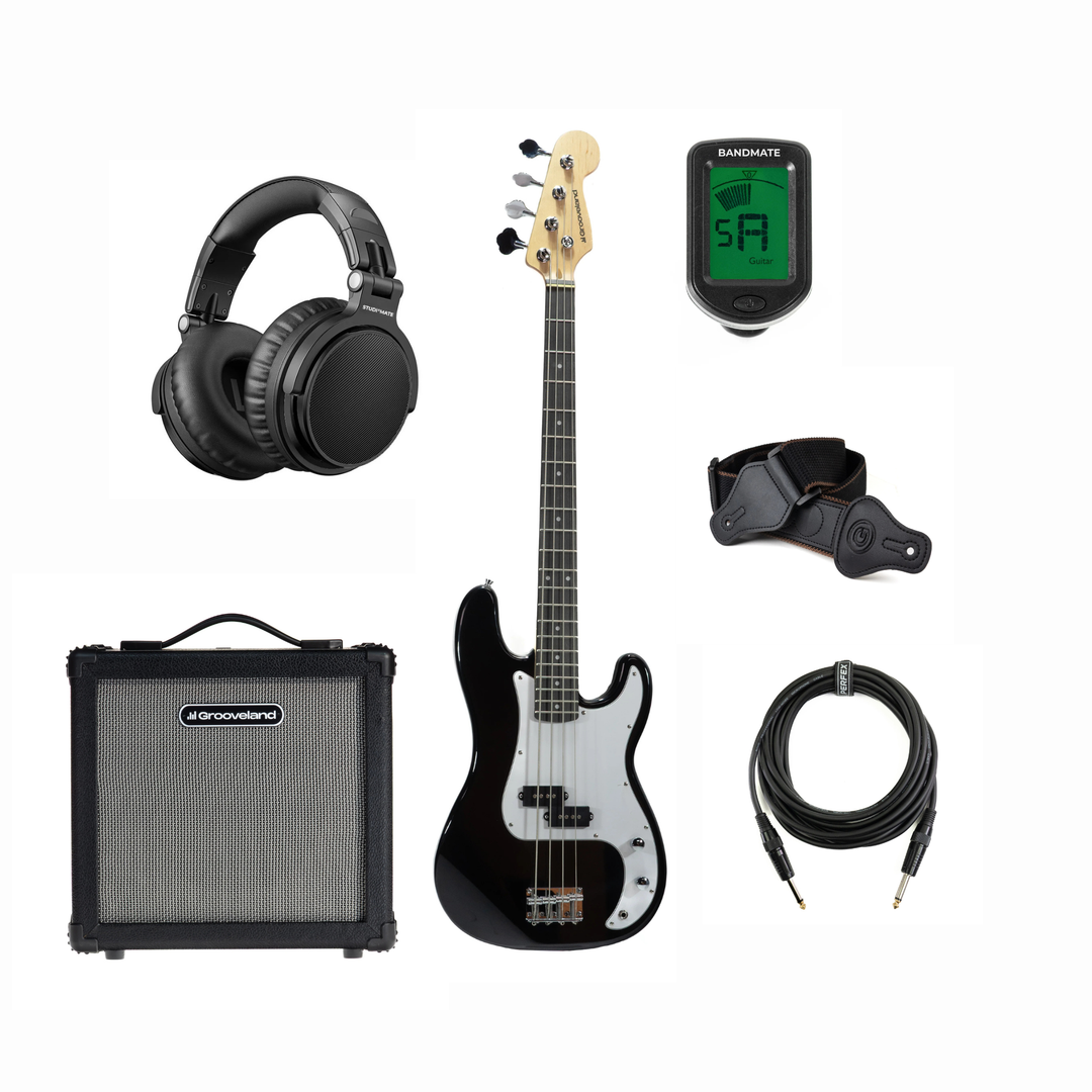Grooveland PB El-bass (Sort) Startpakke