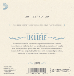 Daddario EJ87T Tenor Ukulele strengesett 