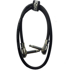 Enova vinkel jack flat kabel til pedalboard 40 cm
