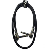 Enova vinkel jack flad kabel til pedalboard 40 cm