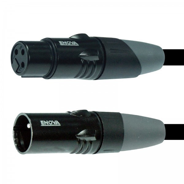 Enova XLR-kabel 3-pin analog og AES DMX 10 meter