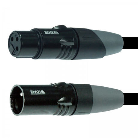 Enova XLR-kabel 3-pin analog og AES DMX 3 meter