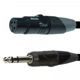 Enova mikrofonkabel XLR hun til stereo jack 10 meter