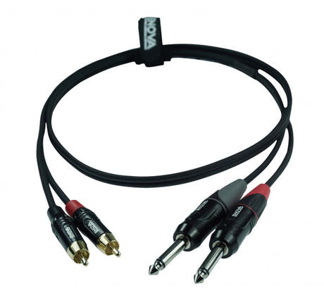 Enova adapterkabel 2 x jack til 2 x Phono 6 meter