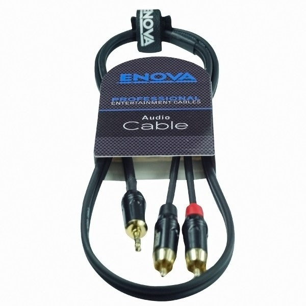 Enova minijack adapterkabel minijack til 2 x Phono 4 meter