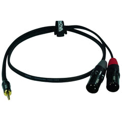 Enova adapterkabel MiniJack > 2 x XLR hann, 1 meter