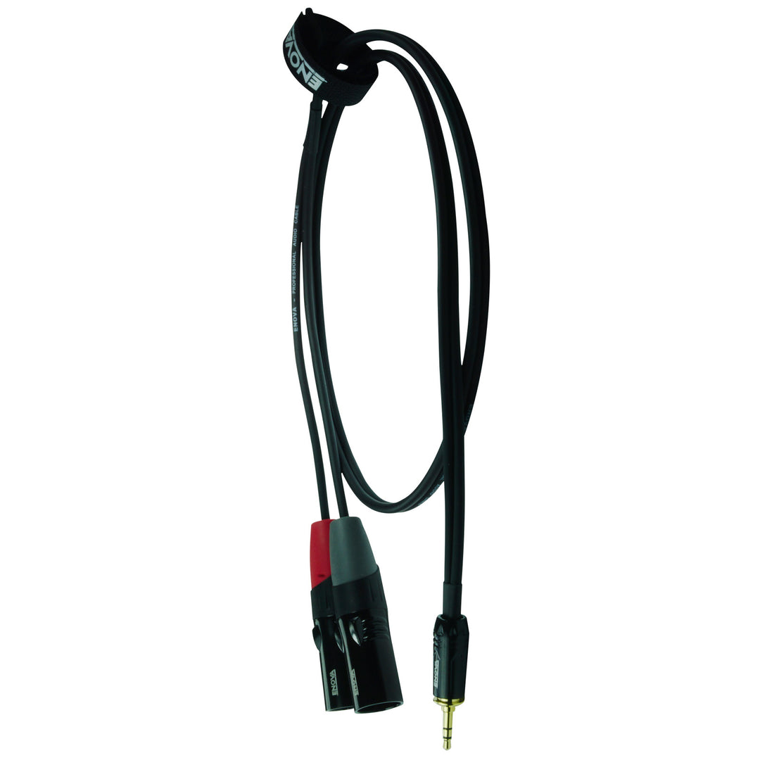 Enova adapterkabel MiniJack > 2 x XLR hann, 3 meter