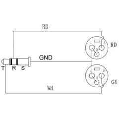 Enova Nxt 3-Pin XLR-mikrofonkabel 6 meter