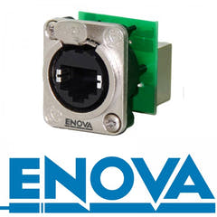 Enova RJ45-chassisgjennomføring CAT5E blank