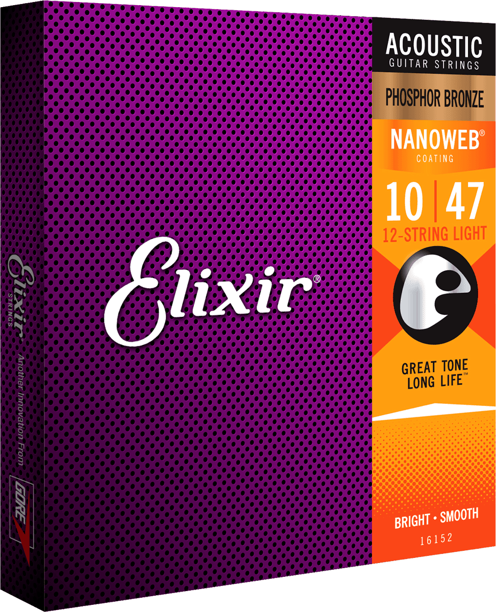 Elixir Nanoweb Phosphor Bronze gitarstrenger (HD Light, 13-53)
